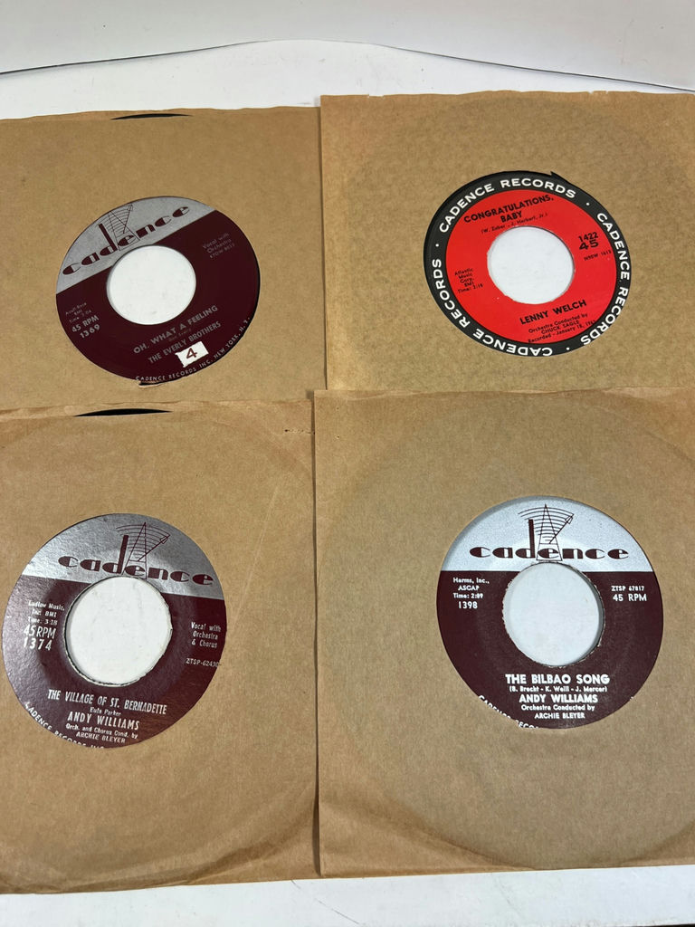 Vintage Lot of 66 45's 7-Inch Vinyl Records and Sleeves Collection - image 10 of 20