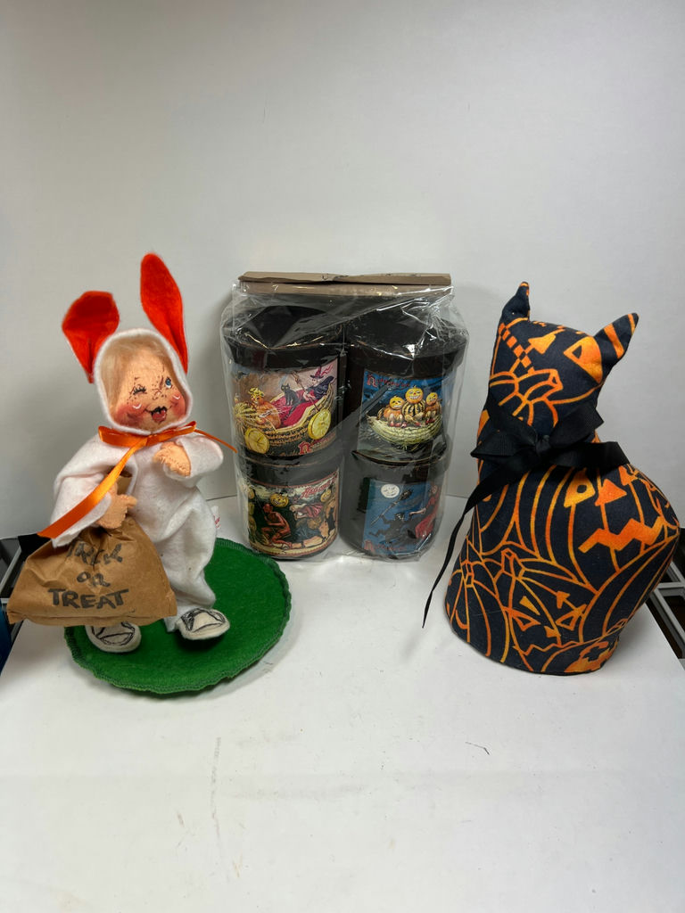 Vintage Halloween Plush and Tin Collectibles with Annalee - image 1 of 6