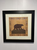 Framed Bear Print by Warren Kimble - 17" X 17" - thumbnail 1 of 3