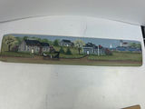 Long landscape painting on wood panel signed by L. Cronin - thumbnail 1 of 4