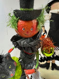 Halloween Fabric Doll Set: Pumpkin, Witch, and Scarecrow Figures - thumbnail 2 of 6