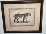 Framed tiger print 23" x 17" - thumbnail 1 of 3