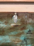 Mixed-media collage: India map and classical statue with time motifs - thumbnail 4 of 4