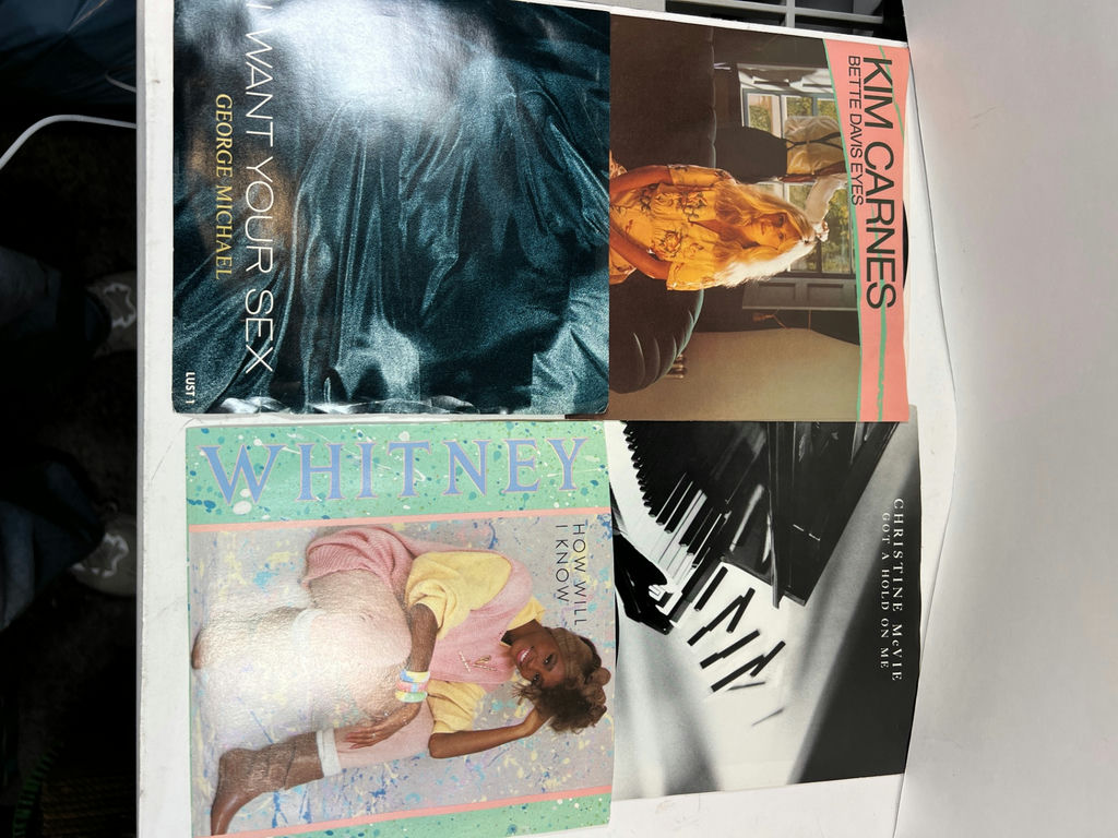 Collection of 60 vintage 45 RPM vinyl singles in assorted sleeves - image 14 of 17