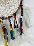 Colorful Dreamcatcher with Beads and Feathers - thumbnail 3 of 4