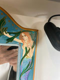 Hand-Painted Mermaid Border Wall Mirror by J Charter - thumbnail 4 of 7