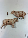 ANTIQUE Split-body CAST IRON pig figurines - thumbnail 3 of 5
