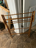 ANTIQUE Wooden folding clothes drying rack - thumbnail 4 of 4
