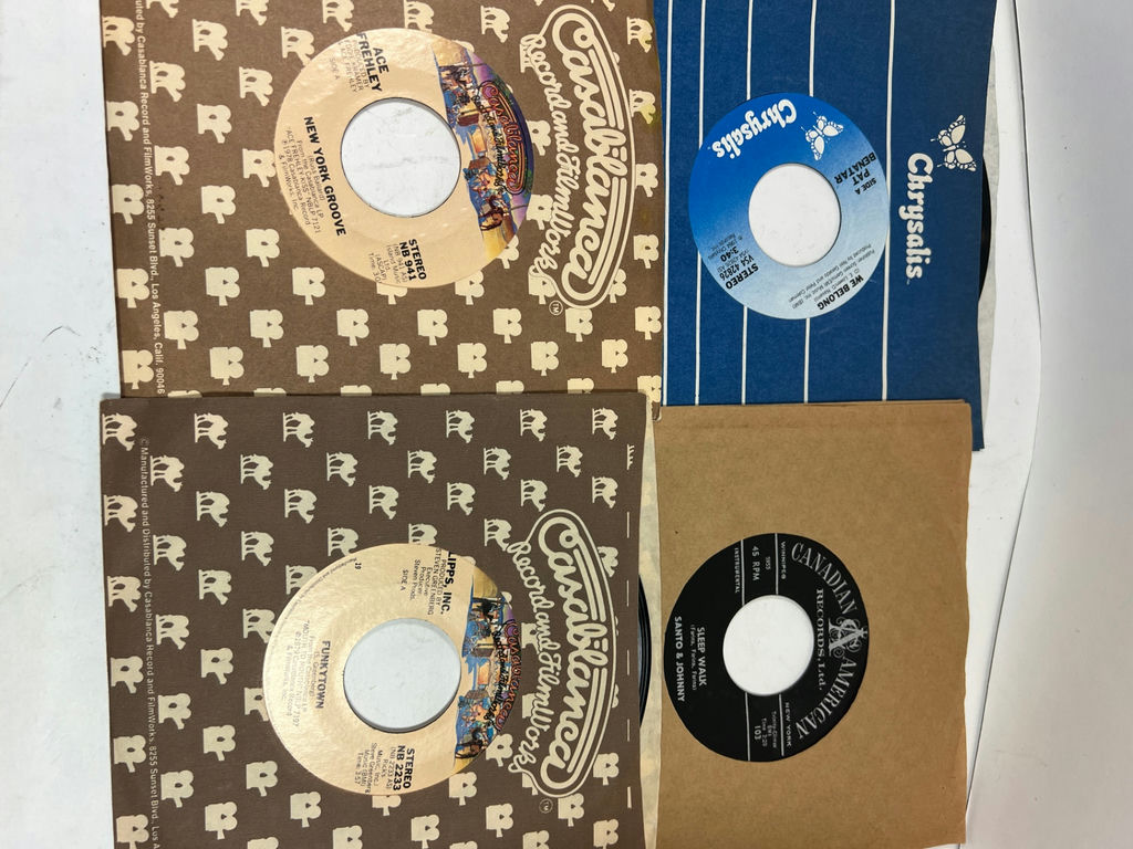Vintage Lot of 66 45's 7-Inch Vinyl Records and Sleeves Collection - image 12 of 20