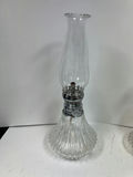Pair of glass hurricane lamps - thumbnail 3 of 4