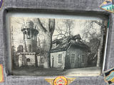Vintage travel trunk photo frame with sticker collage 10 X 8 - thumbnail 2 of 4
