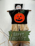 Three Autumn/Halloween Hanging Scarecrow Decorations - thumbnail 3 of 4