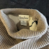 Beige argyle sweater, pink cable-knit sweater, cream cashmere cardigan, and gloves - thumbnail 4 of 5