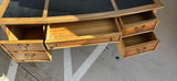 Wooden Writing Desk with Leather-Inset Top - thumbnail 7 of 8