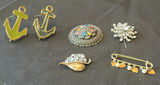Assorted Costume Jewelry Pins and Brooches - thumbnail 1 of 6