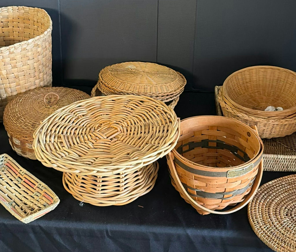 Assorted woven baskets collection - image 3 of 8