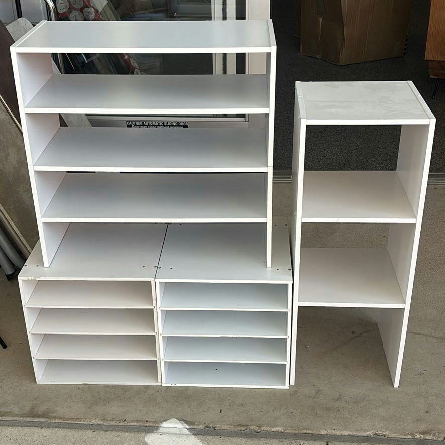 White Modular Shelving Units - image 5 of 6