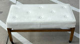 American of Martinsville Upholstered Bench with Casters - thumbnail 1 of 5