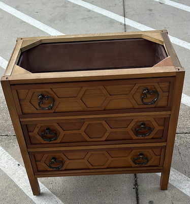 Wooden Three-Drawer Chest - Image 1 of 6