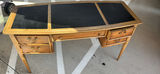Wooden Writing Desk with Leather-Inset Top - thumbnail 4 of 8