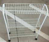 Plastic Shelving Unit and Wire Rolling Storage Cart - thumbnail 3 of 7
