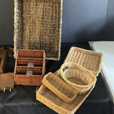 Assorted Woven Baskets and Wooden Decorative Items - thumbnail 8 of 8