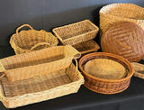 Assorted woven baskets collection - thumbnail 1 of 8