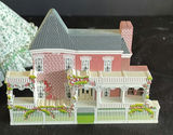 Doll in Floral Dress with Miniature Dollhouse and Gone With the Wind Insert - thumbnail 3 of 4