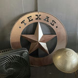 Titanic-pattern textile, Atenti bag, Polo patch, Texas star decor, and vintage lighting - thumbnail 6 of 7