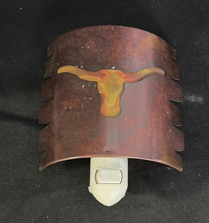 Decorative ceramics, rocks, and a longhorn lamp - image 5 of 5