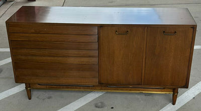 Wooden Sideboard Cabinet with Drawers and Doors - Image 1 of 5