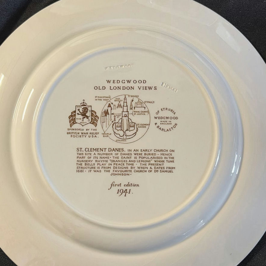 Wedgwood Old London Views plates set, 1941 - image 5 of 13