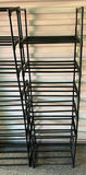 Two Black Metal Multi-Tier Shelving Racks - thumbnail 3 of 3