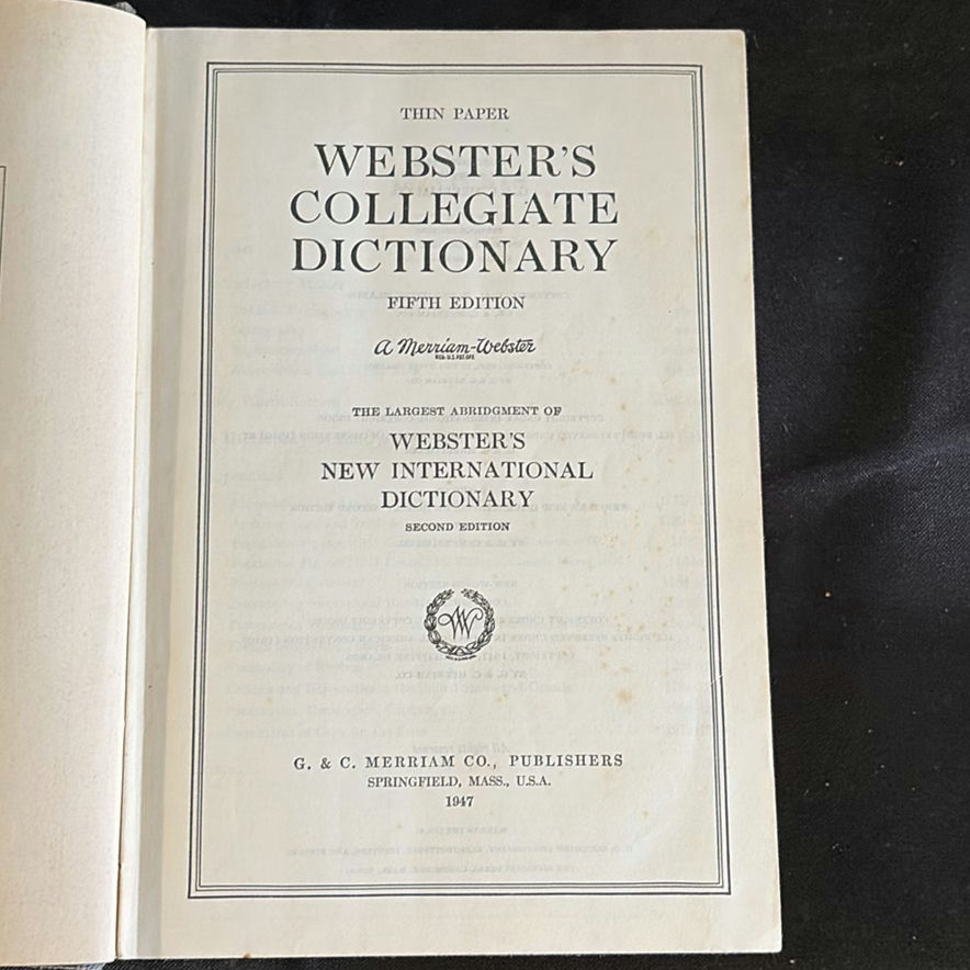 Vintage history and dictionary book collection - image 8 of 8