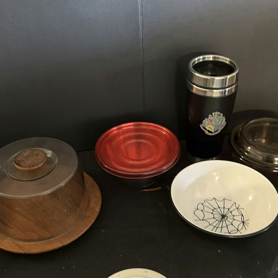 Blender with stacked dinnerware and assorted kitchenware - image 7 of 10