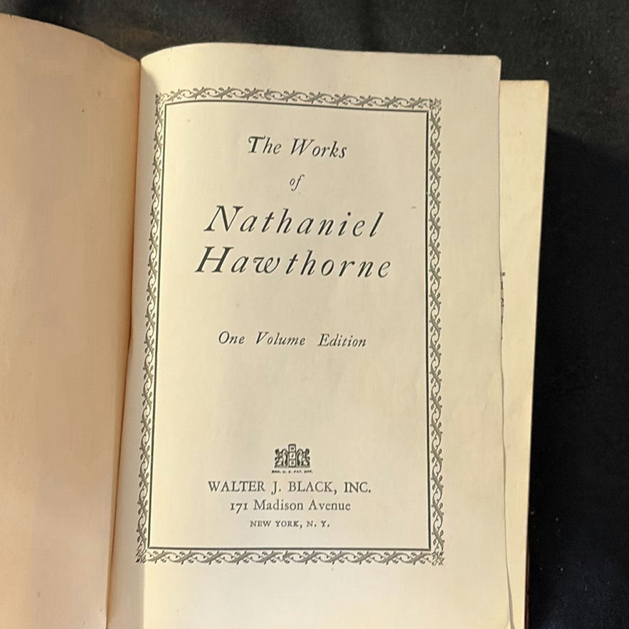 Antique book collection: Hawthorne, Poe works, and hymn book - image 10 of 10