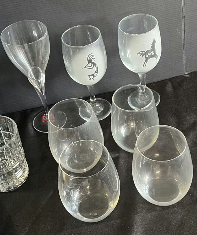 Assorted Glassware and Metal Serving Tray - image 4 of 4