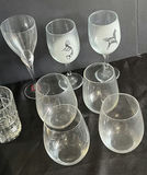 Assorted Glassware and Metal Serving Tray - thumbnail 4 of 4