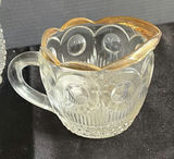 Clear glass goblets with twisted stems and crystal serving pieces - thumbnail 3 of 5