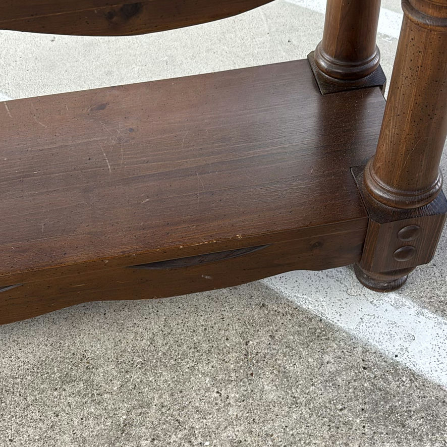 Wooden Console Table with Lower Shelf - image 7 of 8