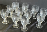 Clear glass goblets with twisted stems and crystal serving pieces - thumbnail 5 of 5