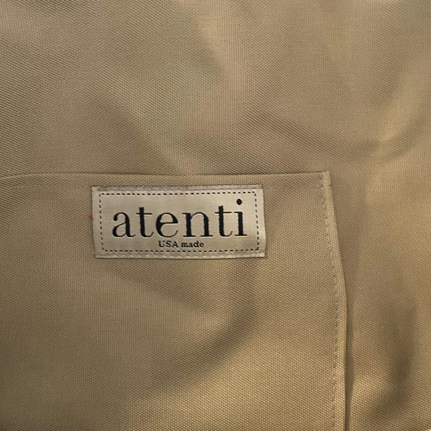 Titanic-pattern textile, Atenti bag, Polo patch, Texas star decor, and vintage lighting - image 3 of 7