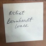Three framed prints of architectural scenes with artist label - thumbnail 5 of 5