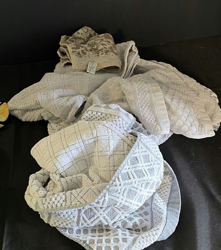 Assorted home decor items including glass sculptures, pottery, and textiles - image 5 of 5