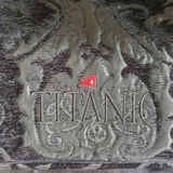 Titanic-pattern textile, Atenti bag, Polo patch, Texas star decor, and vintage lighting - thumbnail 1 of 7