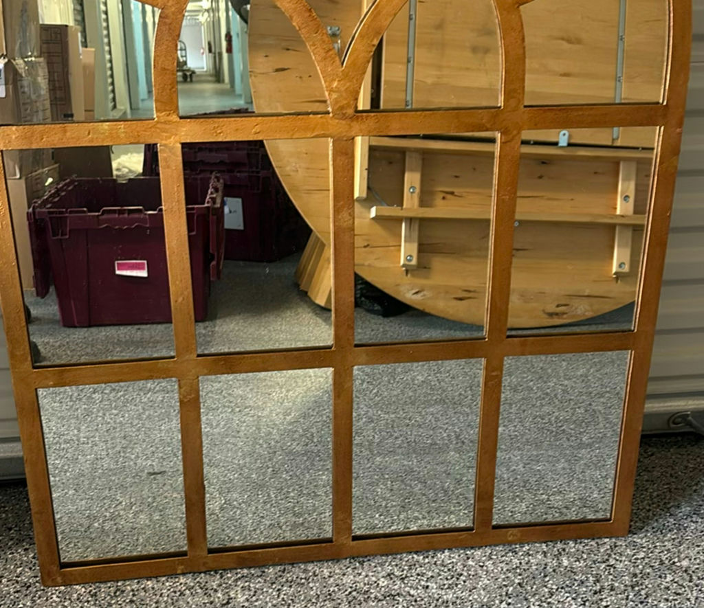 Dr. Livingston Presents Arched Steel-Framed Wall Mirror - image 3 of 9