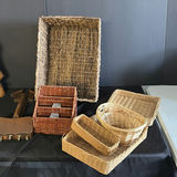 Assorted Woven Baskets and Wooden Decorative Items - thumbnail 7 of 8