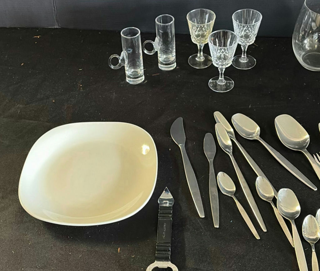 Glassware, Flatware, and Plate Collection - image 2 of 7