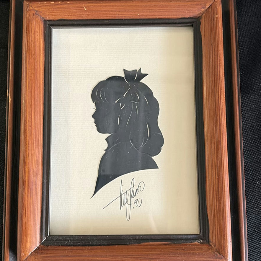 Three Framed Silhouette Portraits - image 2 of 4
