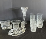 Crystal glassware collection with vases, tumblers, and serving dishes - thumbnail 1 of 4